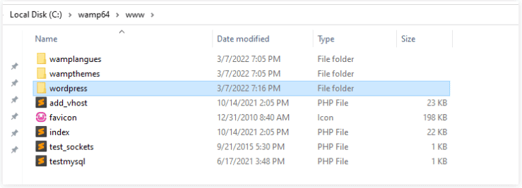 La posizione della tua cartella WordPress.