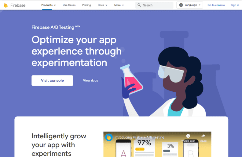 Lo strumento di test A/B Firebase.