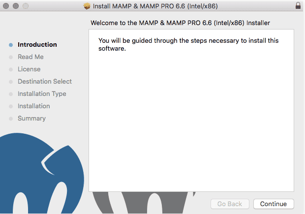 Istruzioni per l'installazione di MAMP