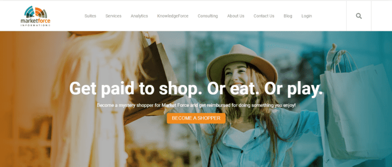 Pagina di Market Force diventa uno shopper