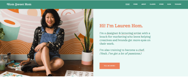 Homepage di Lauren Hom