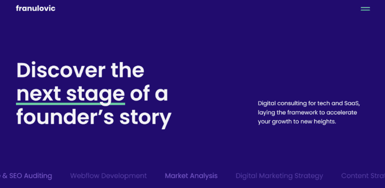 Homepage di Marino Franulovic