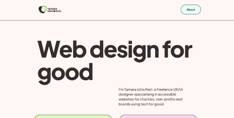 Homepage di Tamara Sredojevic