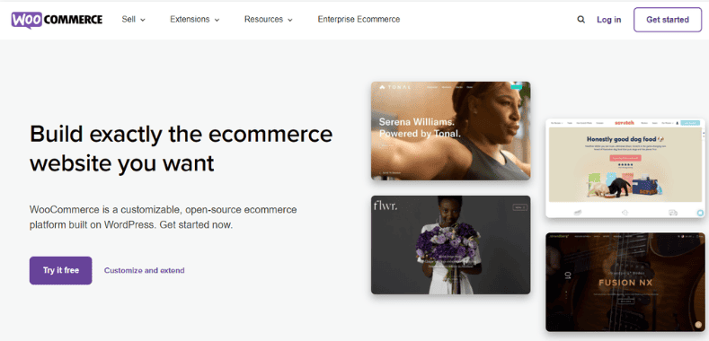 Homepage di Woocommerce