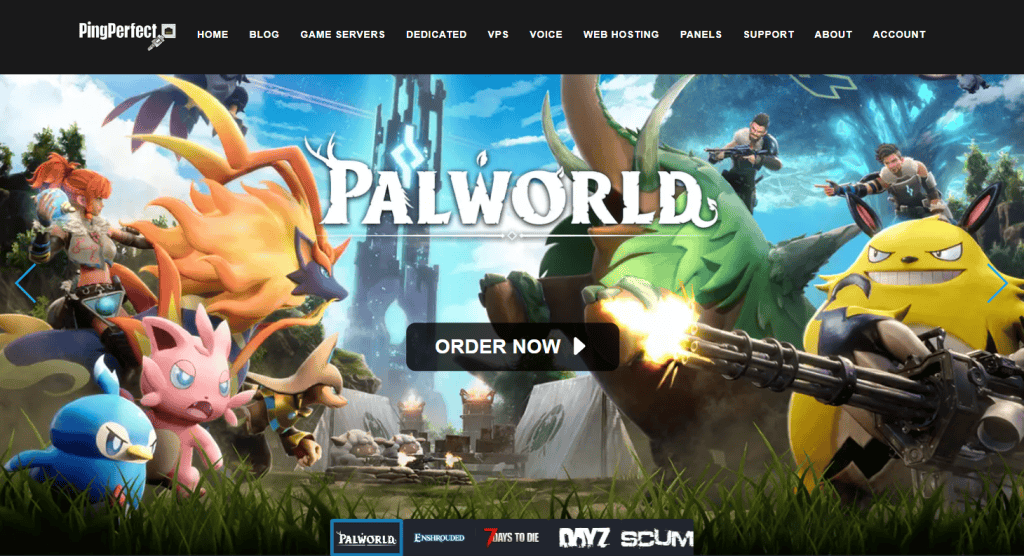 Landing page del sito web PingPerfect