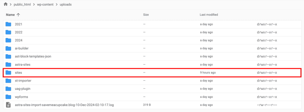 Individuazione delle cartelle per memorizzare i file caricati dai sottositi
