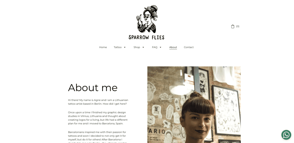 Pagina chi sono di Sparrow Flies