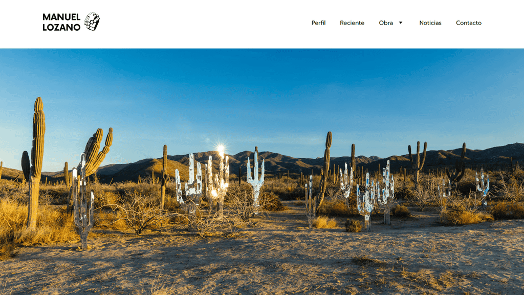 Home page del sito di Manuel Lozano