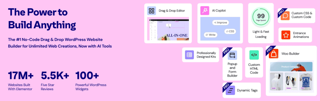 Banner del plugin Elementor