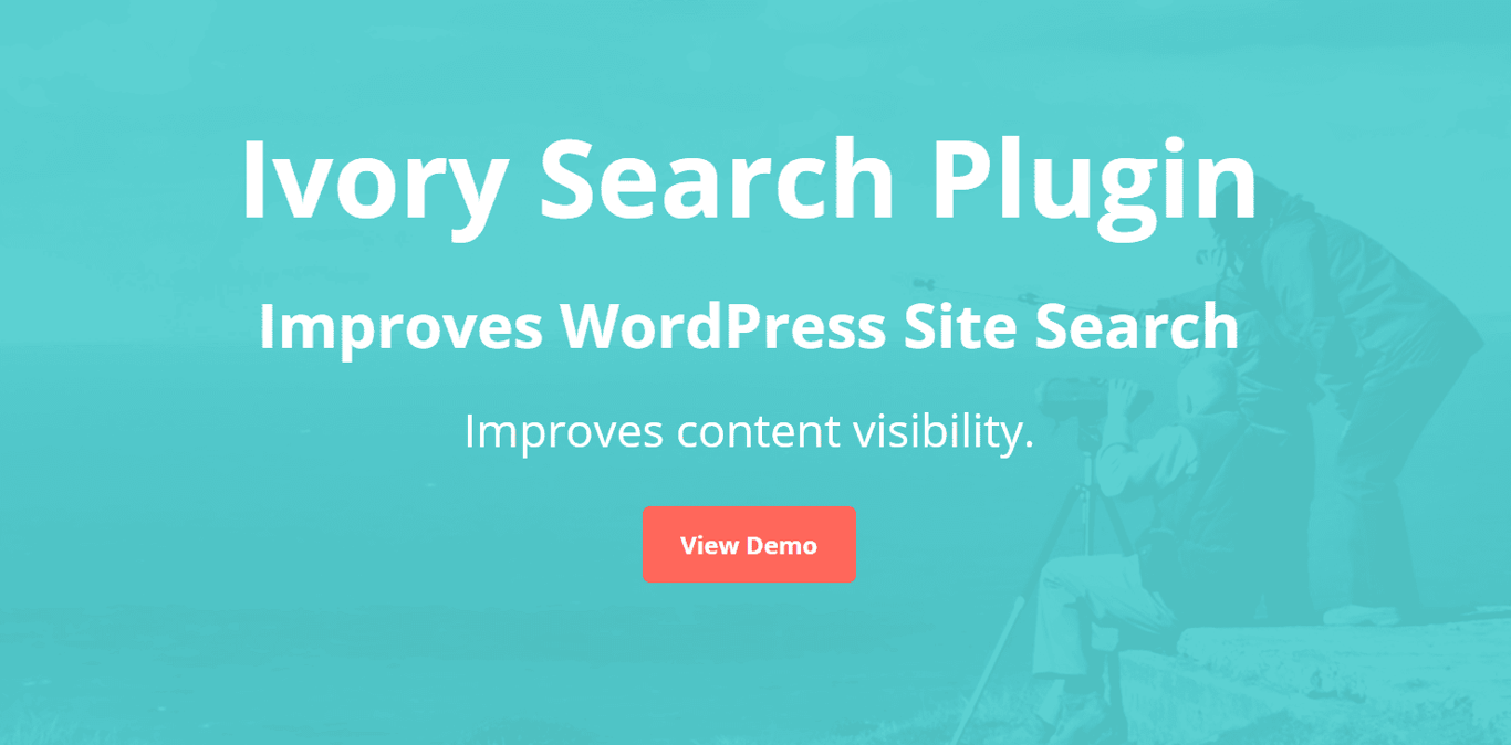 Homepage del sito web del plugin Ivory Search