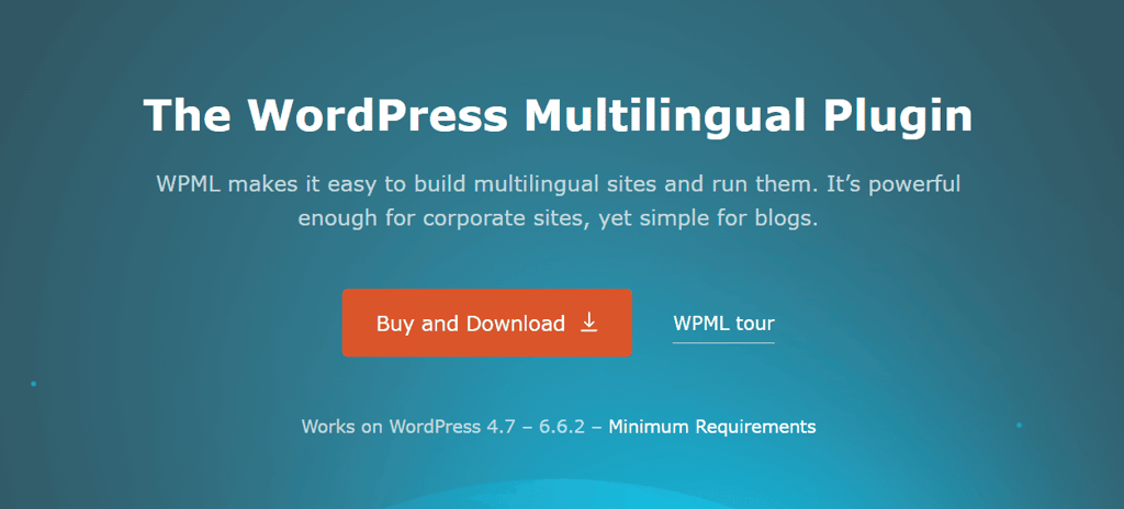 Homepage del sito web del plugin WPML