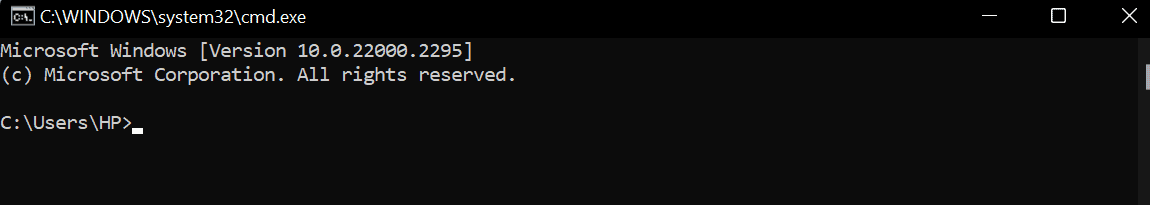 Interfaccia del prompt dei comandi di Windows