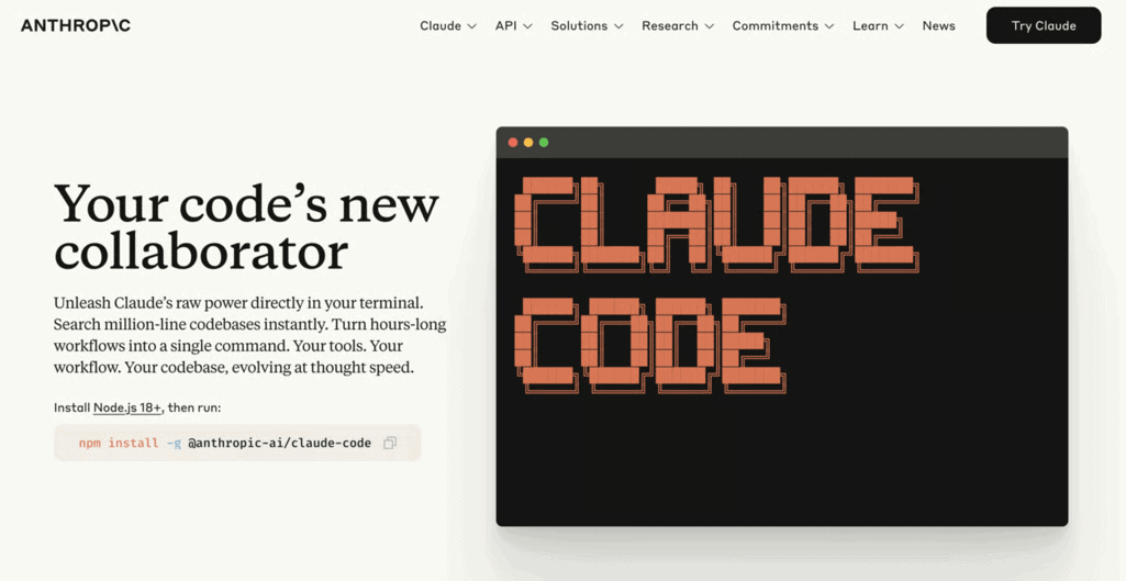 Homepage di Claude Code