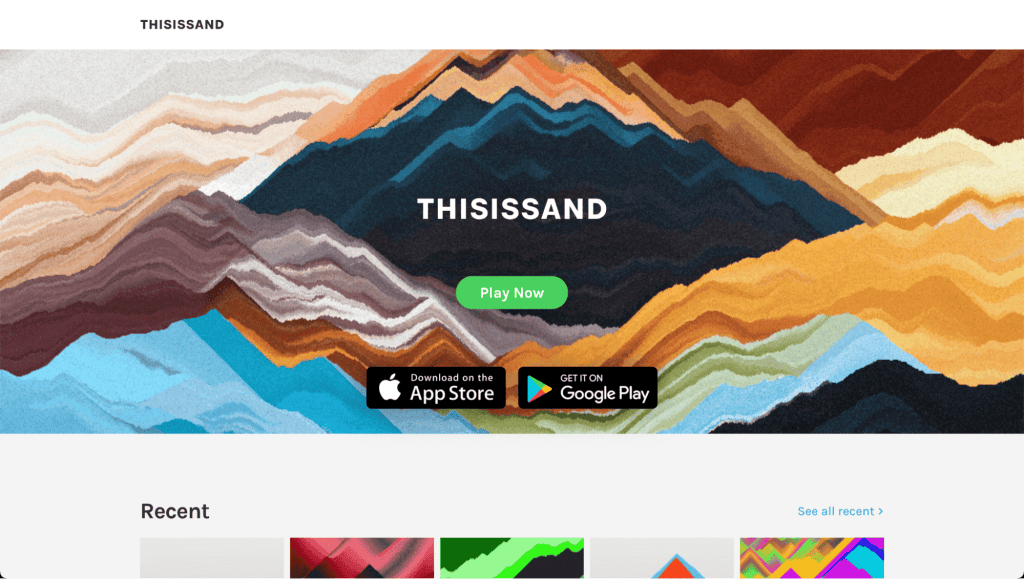 Questa &egrave; la homepage della sabbia