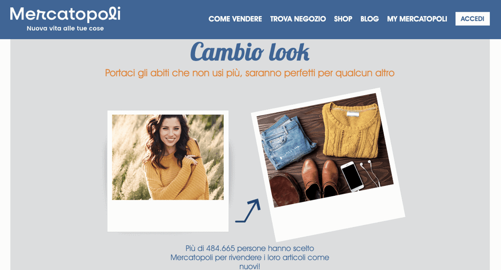 Homepage di Mercatopoli