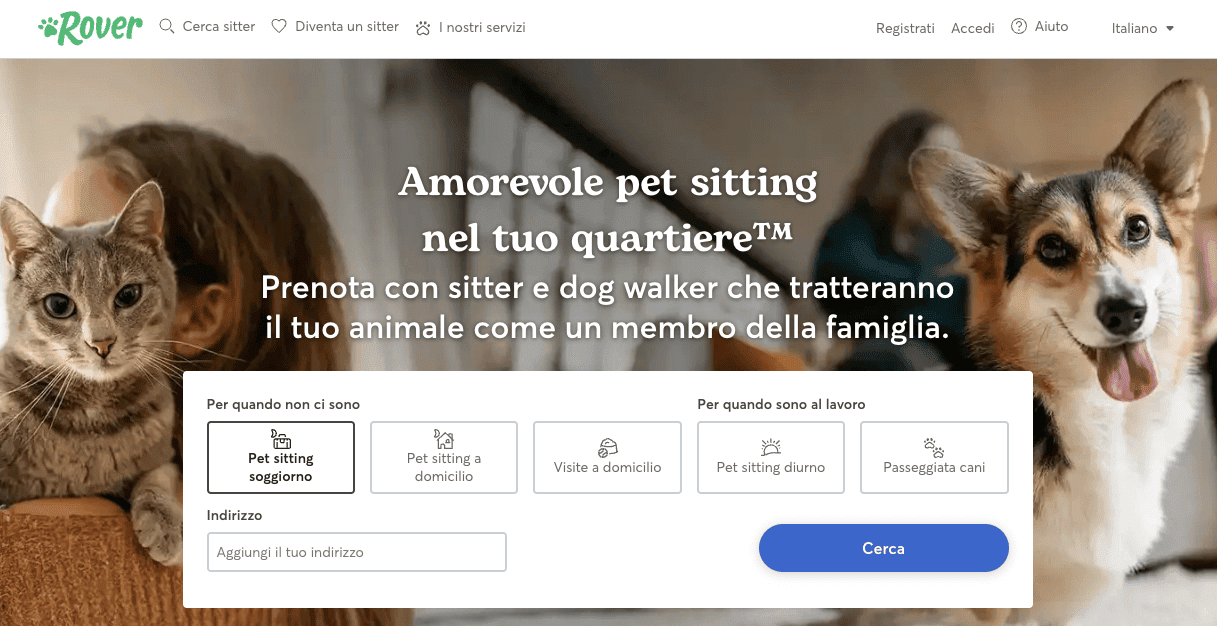 Homepage di Rover