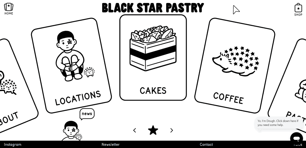 Homepage di Black Star Pastry