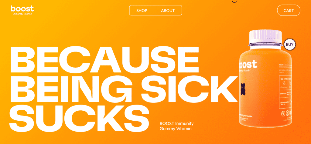 Homepage di Boost