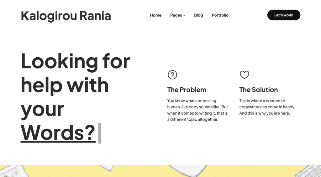 Homepage di Rania Kalogirou
