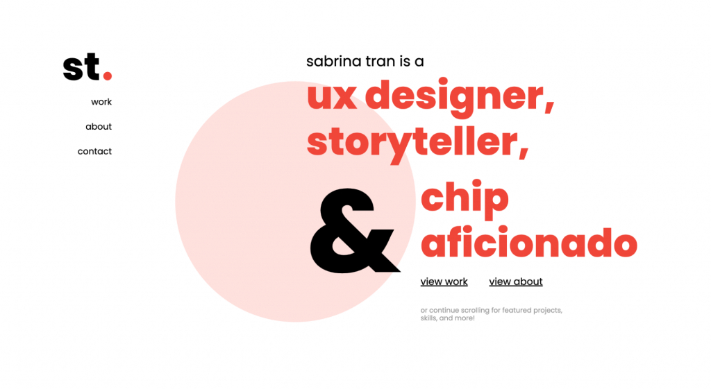 Homepage di Sabrina Tran