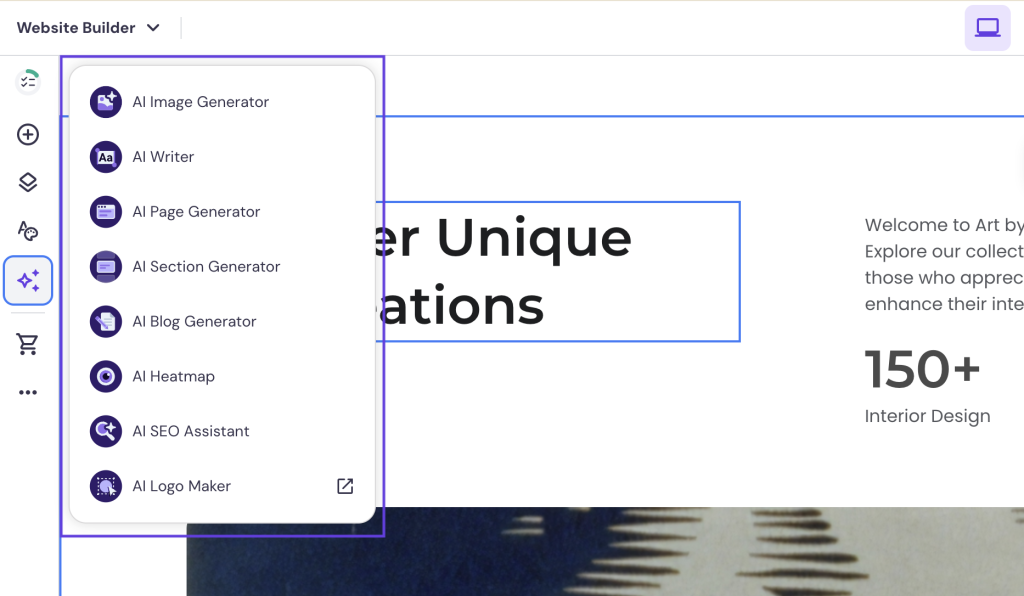 Uso di Hostinger per creare un sito web per la tua attività artistica online - passaggio 3
