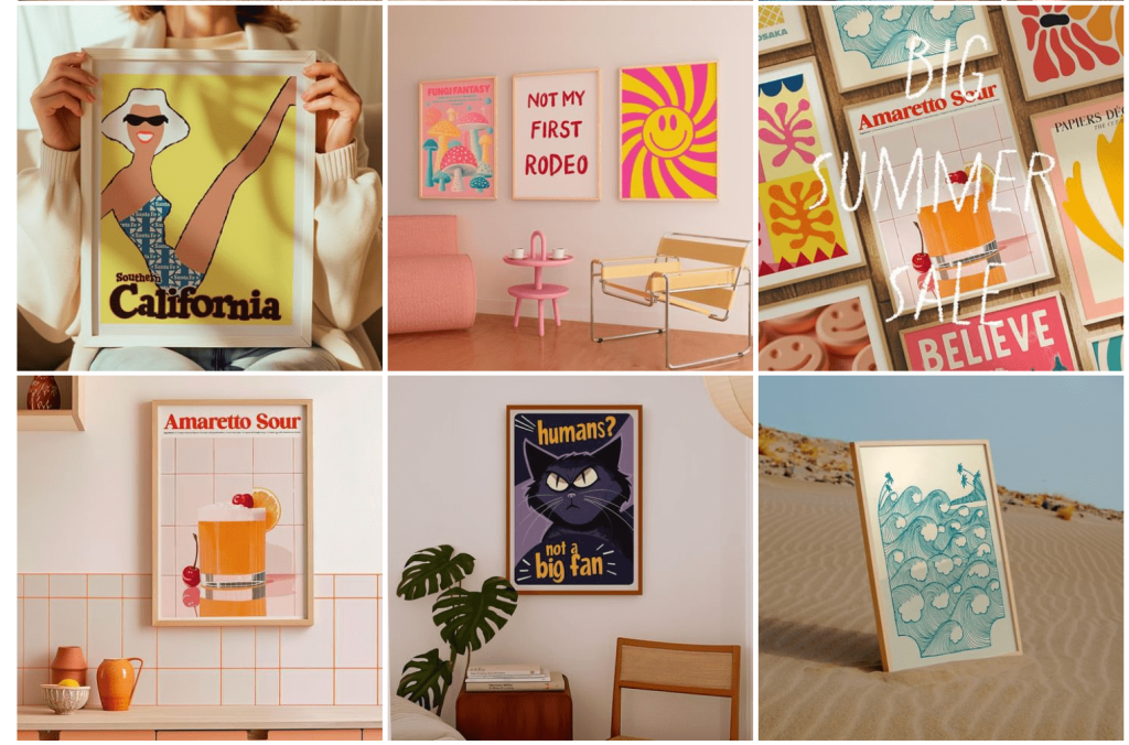 Presentazione di poster con mockup