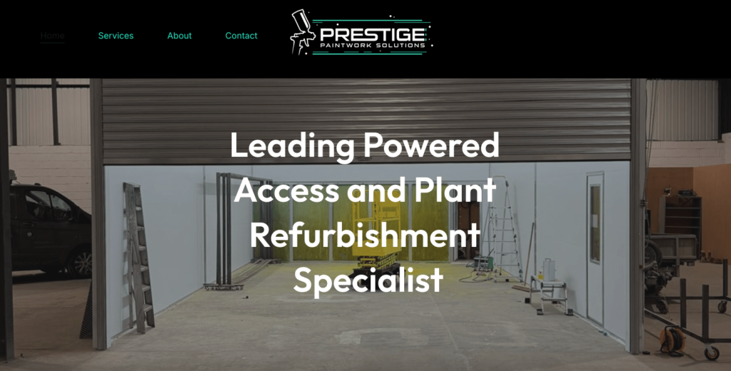 Homepage di Prestige Paintwork Solutions