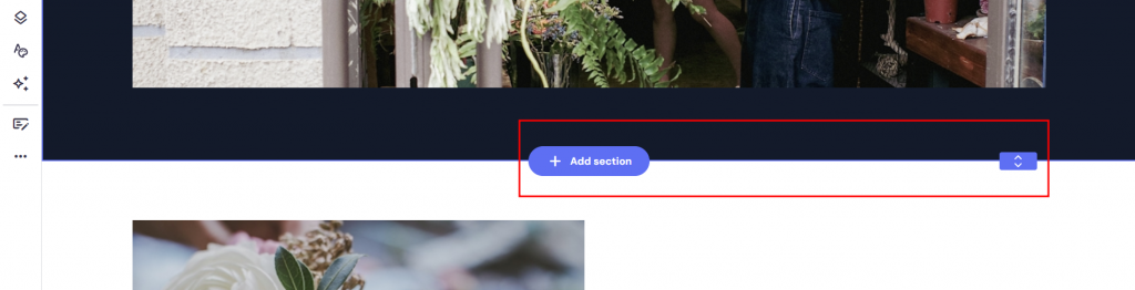 Hostinger bouwer secties