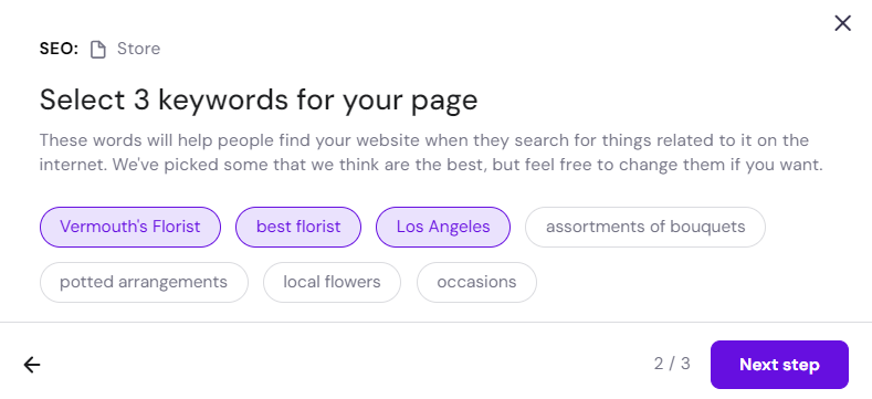 Hostinger seo keywords