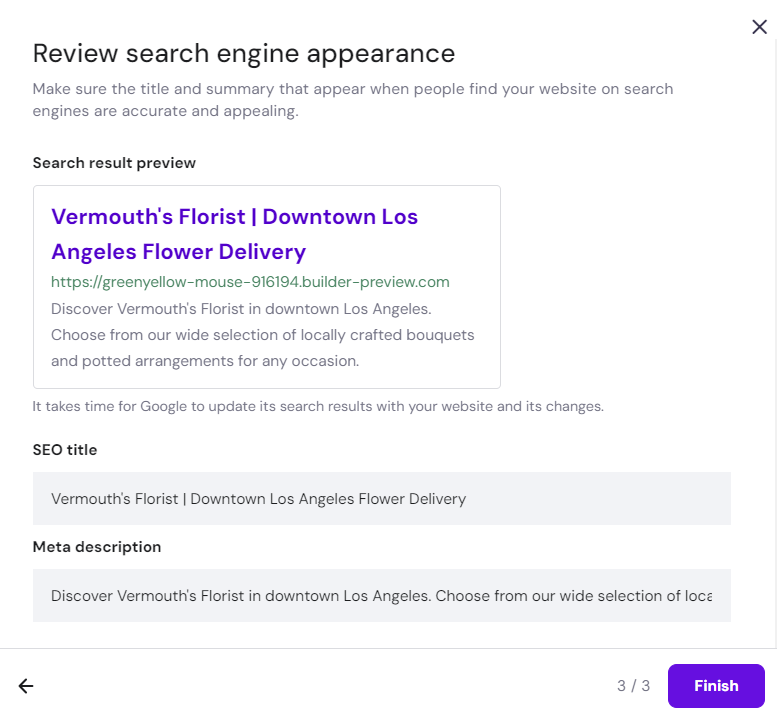 Hostinger SEO voorbeeld