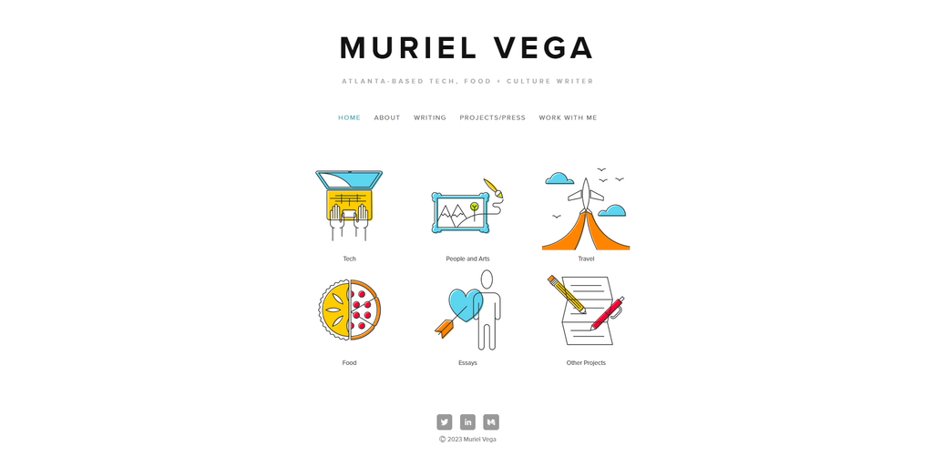 Muriel Vega startpagina