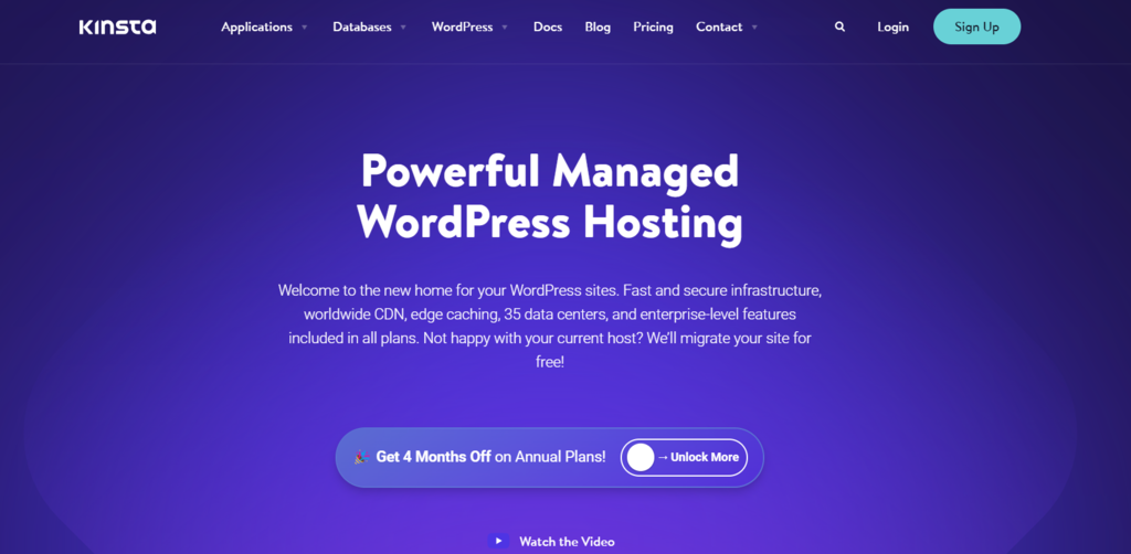 Kinsta startpagina
