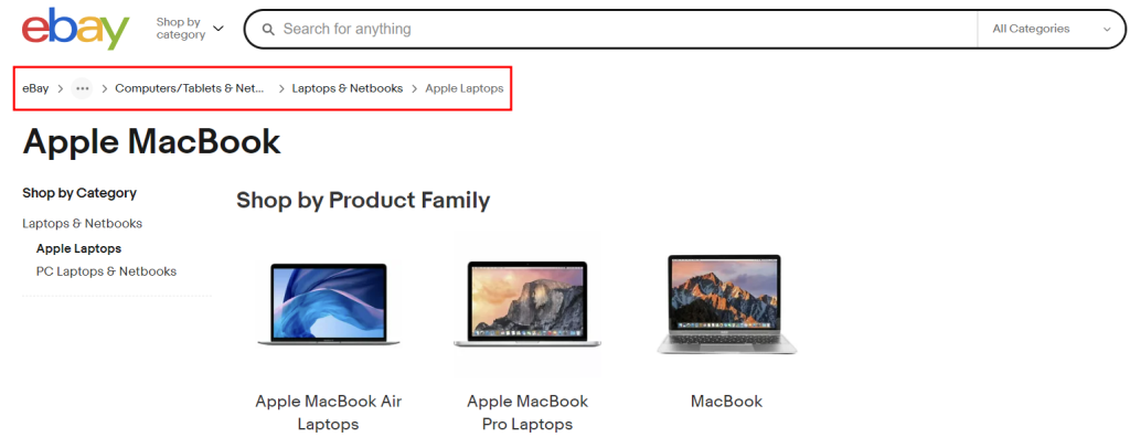 Breadcrumbs in de URL maken van een website