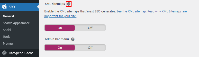 Meer informatie vinden over Yoast WordPress sitemap