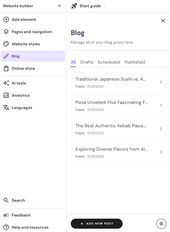 Blogs aanpassen en nieuwe blogs aanpassen vanuit je dashboard
