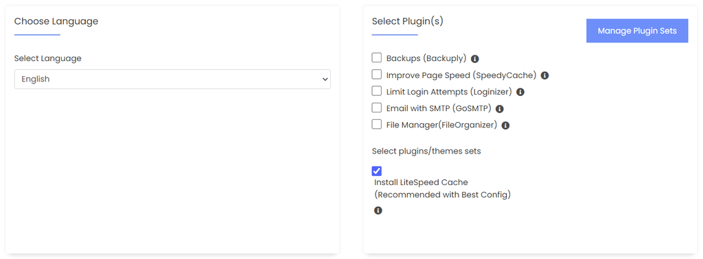 Beheer plugin instellingen