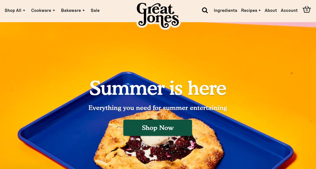 Voorbeeld van lettertype op een website home pagina