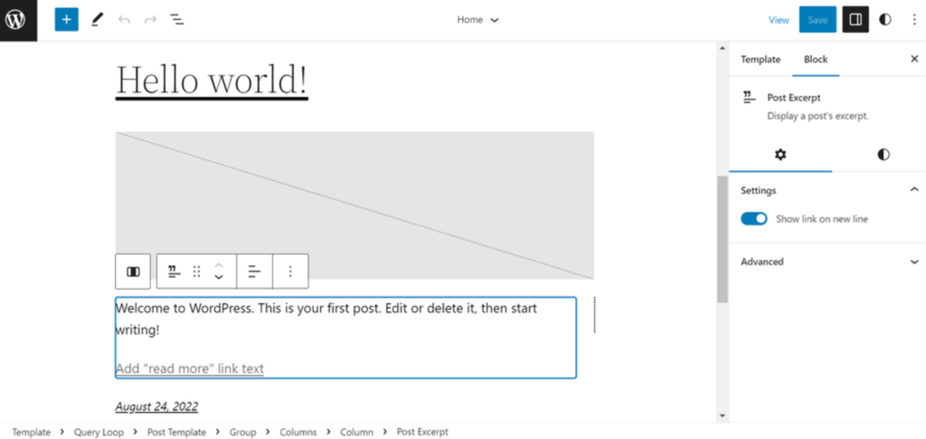 site bewerkingsmodus