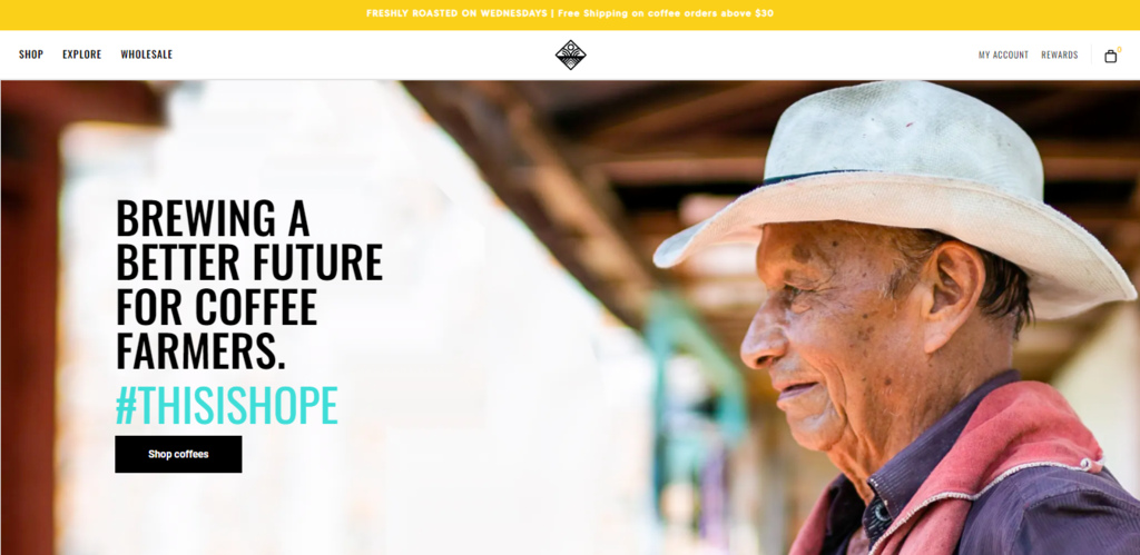 Website Progeny Coffee