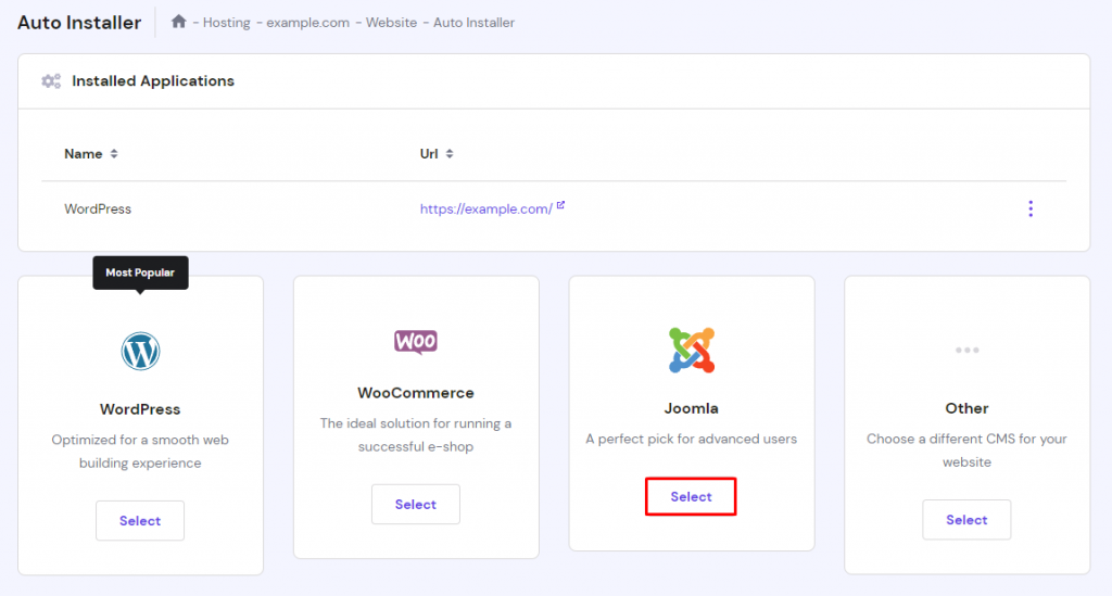 Joomla Auto Installer