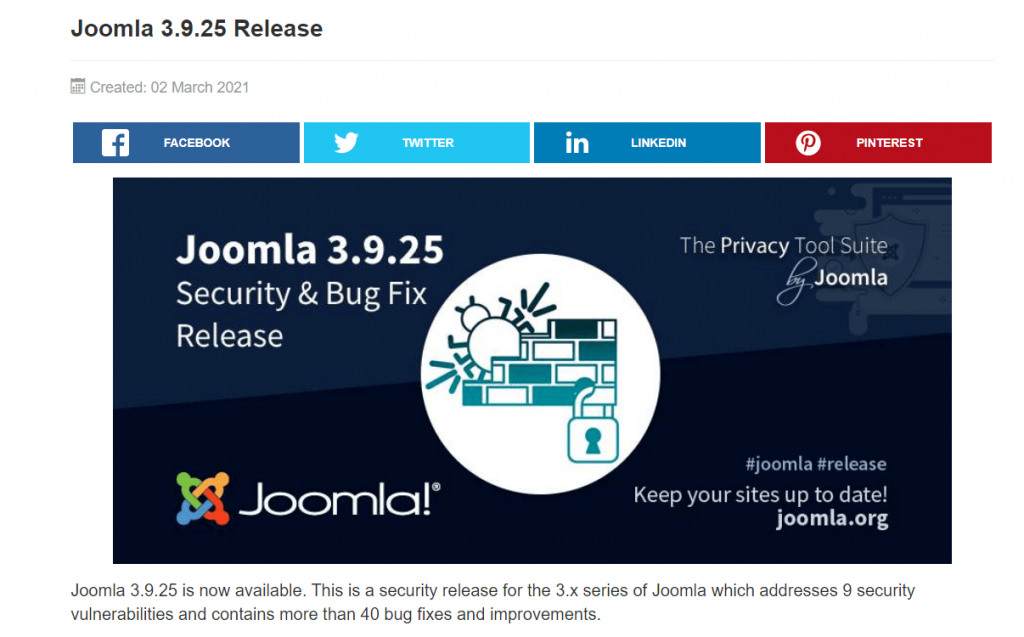 Joomla updaten