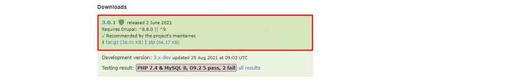 Modules in Drupl installeren. De administrative interface gebruiken
Ga naar Downloads.