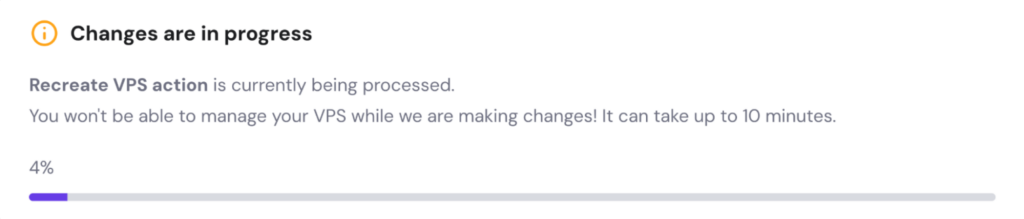 Wijzigingen worden doorgevoerd