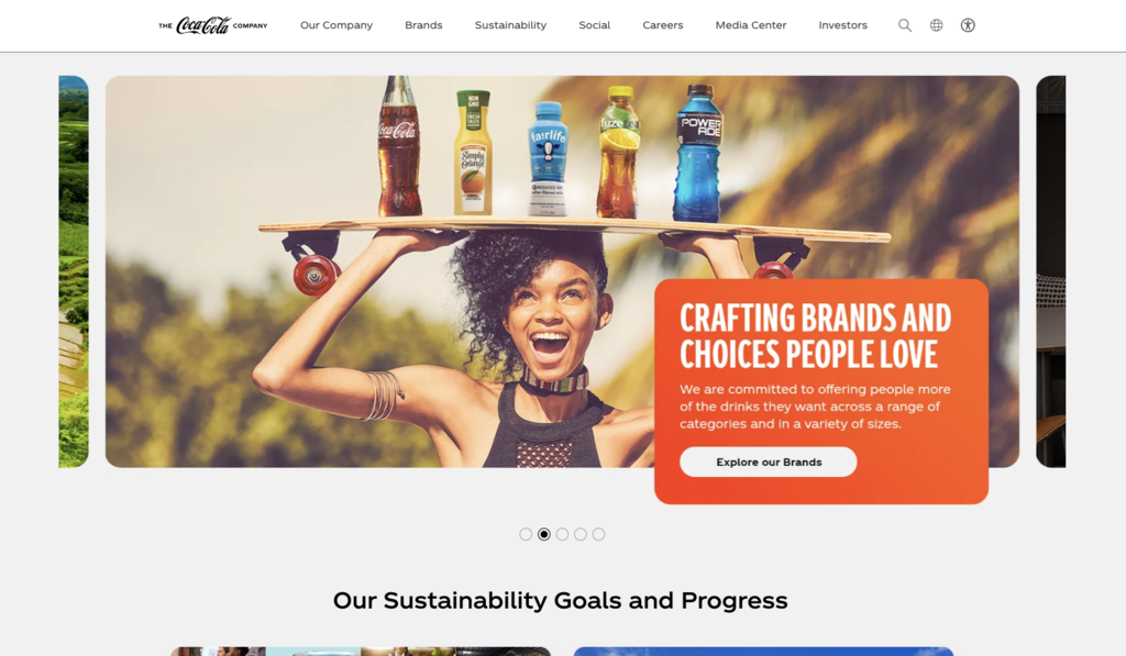 Coca-Cola startpagina