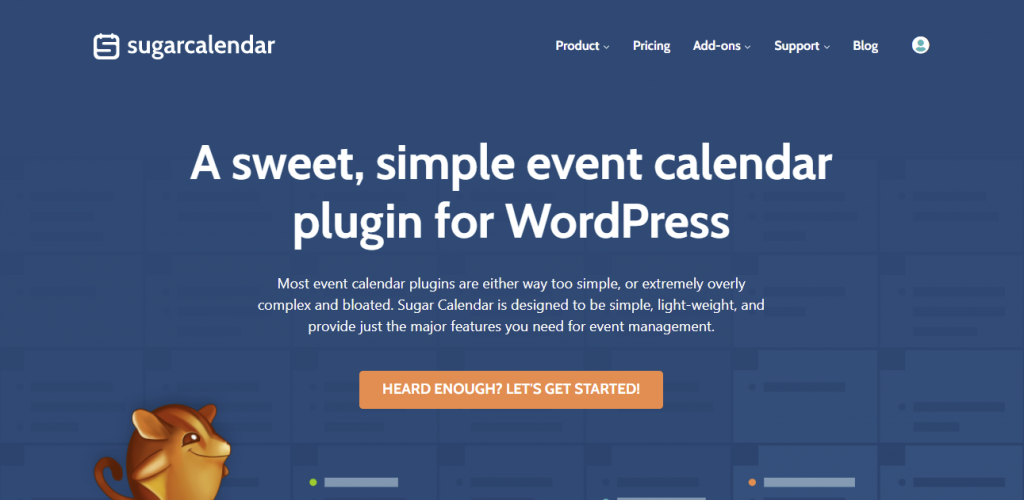Sugar Calendar plug-in