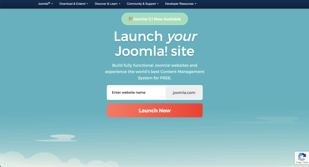 Joomla startpagina