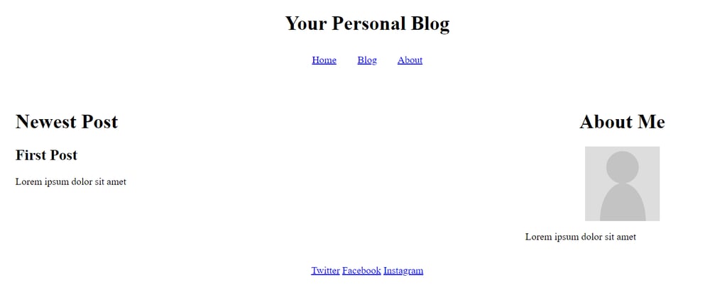 Een website met CSS opmaak