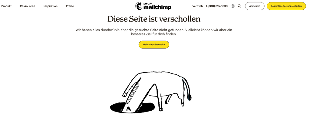 MailChimp-Startseite