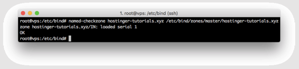 Überprüfung von DNS-Zonen mit dem Befehl named-checkzone