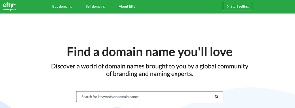 Die Homepage von Efty